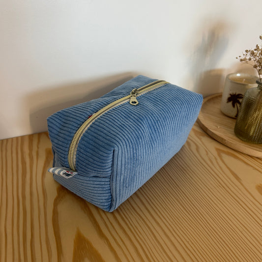 Trousse de toilette QL01 - bleu clair & homard